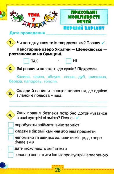 Мої досягнення. Я досліджую світ 3 клас НУШ — Глухенька Л. ORIO0013 фото