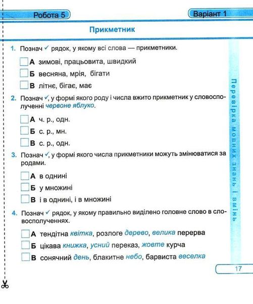 Діагностичні роботи. Українська мова та читання 4 клас. НУШ - до підручника Большакової І., Хворостяного І. PIP0043 фото