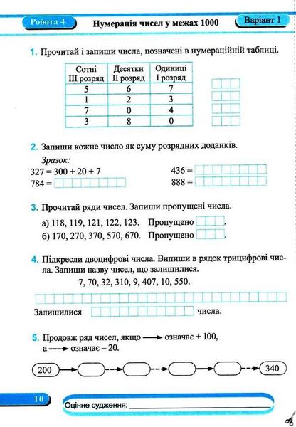 Диагностические работы. Математика 3 класс. НУШ - к учебнику Заики А., Тарнавской С. PIP0145 фото