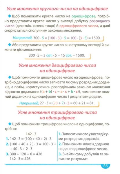 Легко та зрозуміло. Зручний довідник. Математика 1-4 класи - Алліна О.Г. TOR0090 фото