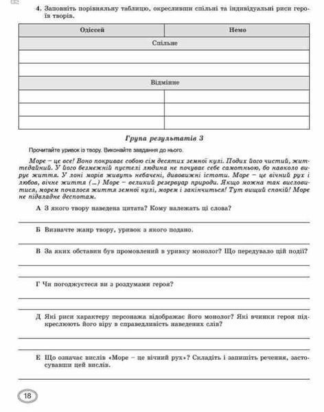 "Зарубежная литература. Тетрадь для тематического оценивания учебных достижений. 8 класс" - к учебнику Волощук Е., Слободянюк Е. 2781851114 фото